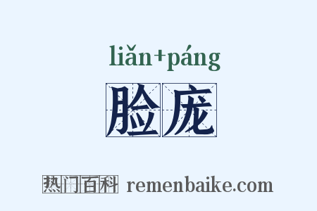 脸庞是什么意思的图片